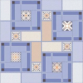 Kobin Newton Blue 25x25